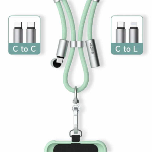 Lanière + Chargeur Intégré - Vert - pour Téléphone